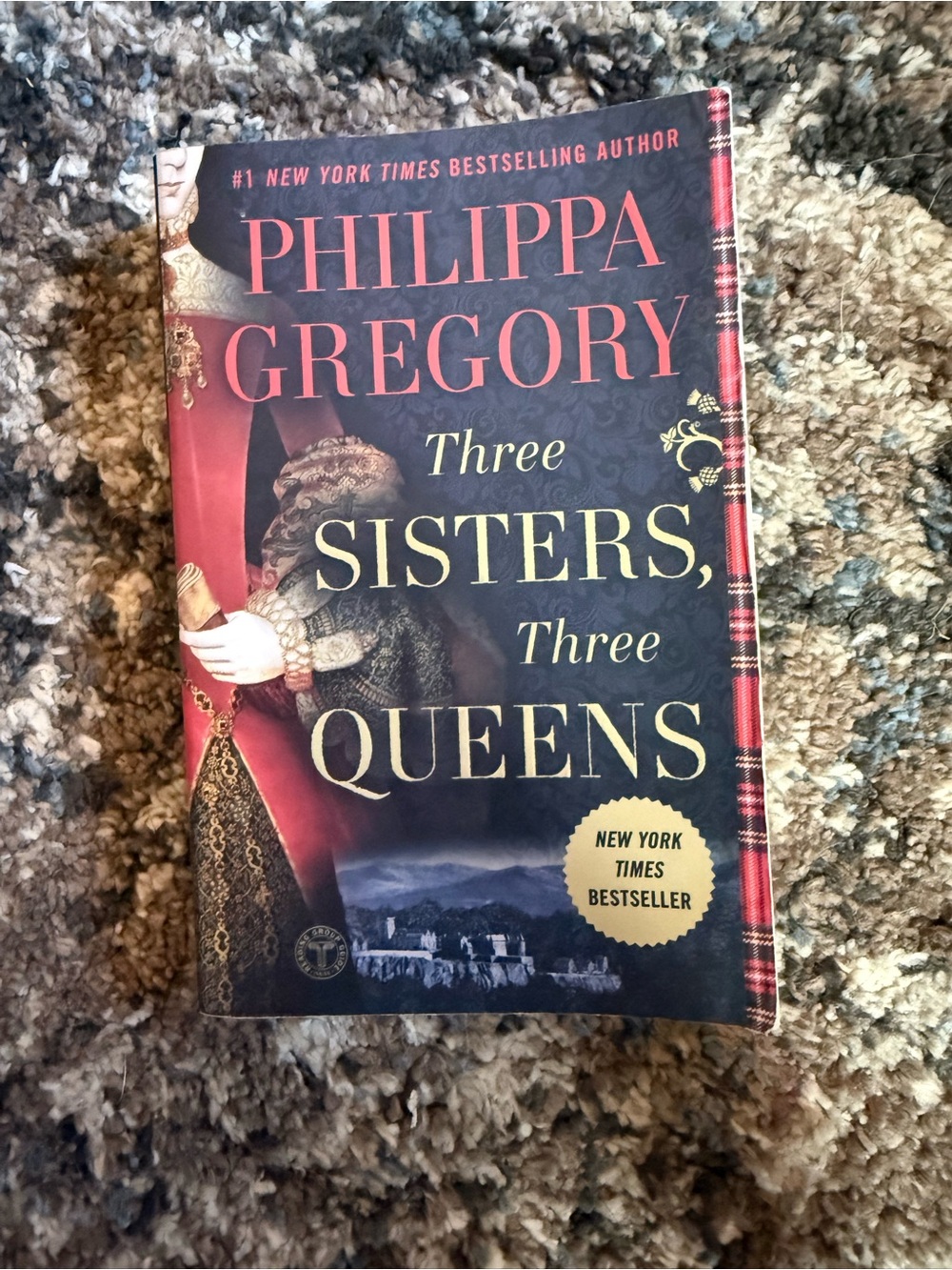 Philippa Gregory "Three Sisters, Three Queens" Hardcover - Red & Black Cover
